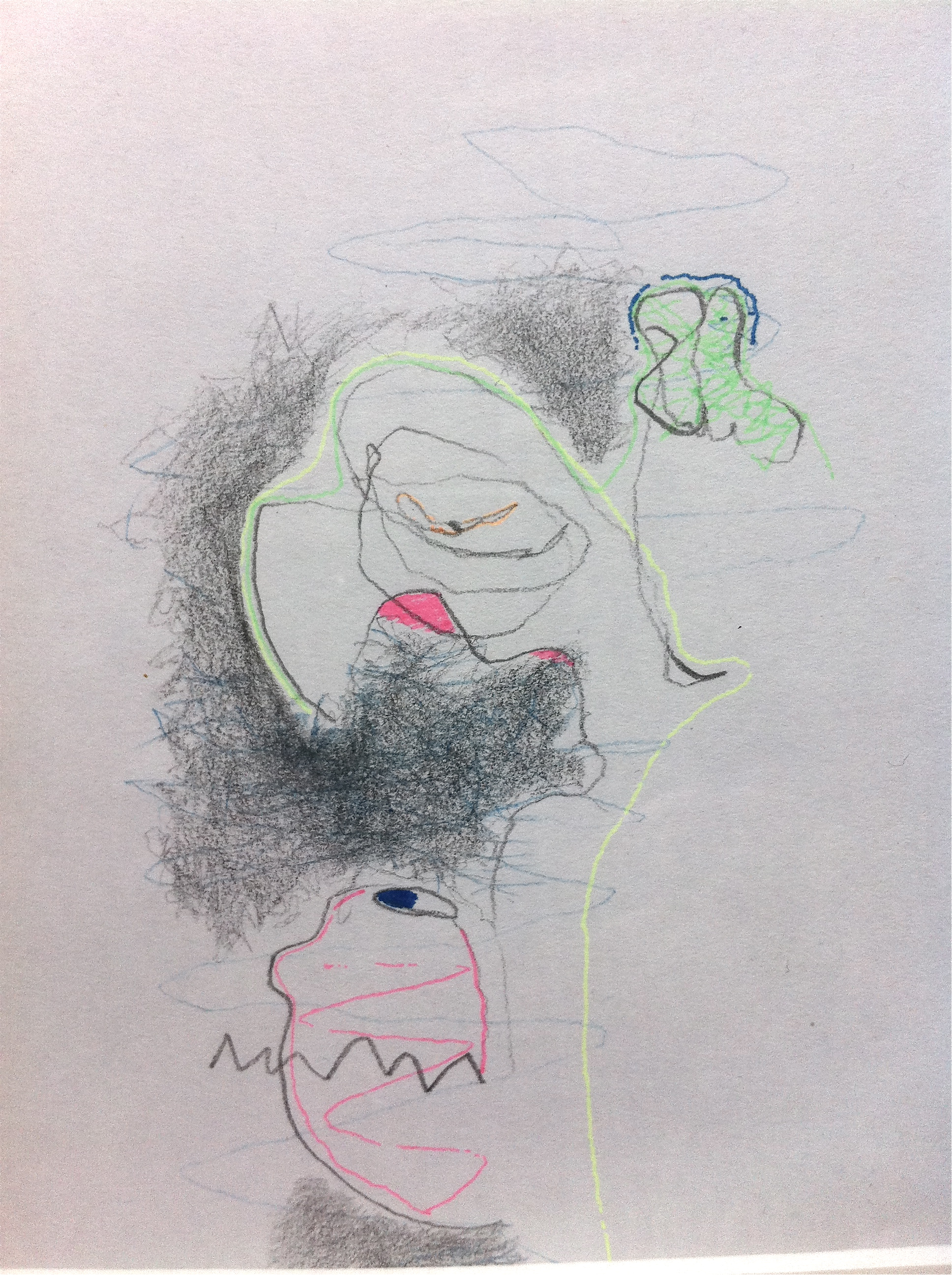 körpertranskript,bleistift,filzstift auf papier